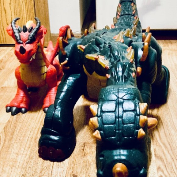 Remote Controlled Imaginext Spike The Ultra Dinosaur Dino PLUS Fisher-Price Imag - Picture 2 of 7